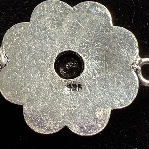 925 Sterling Silver Bracelet Red Garnet Gemstones Jewelry Handmade Chain 7.5” - Picture 4 of 5